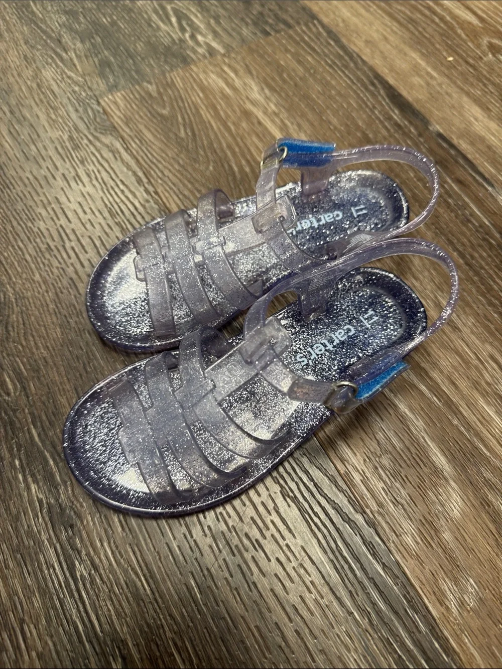 Carter's Sparkle Jelly Sandals - Lavender Glitter